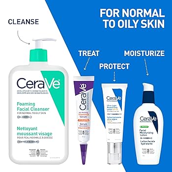 クレンジング・メイク落とし CeraVe Foaming Cleanser 1000ml CeraVe FOAMING Face Cleanser, Gentle Face Wash with